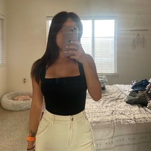 Reformation Black Sleeveless Top Size Small